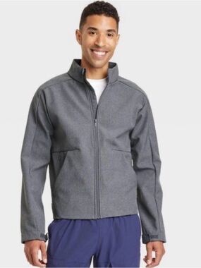 All In Motion Men's XXL Softshell Jacket Gray